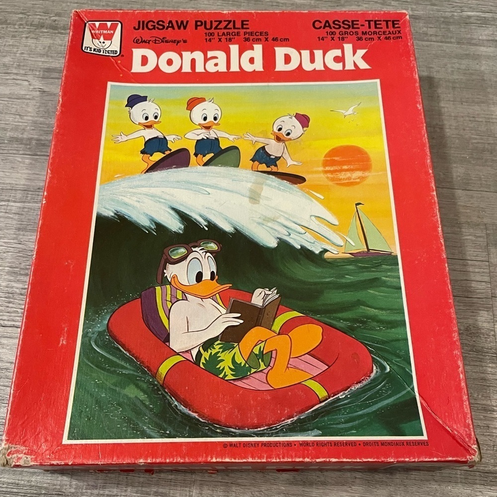 Donald Duck Puzzle Vintage - Picture 1 of 2